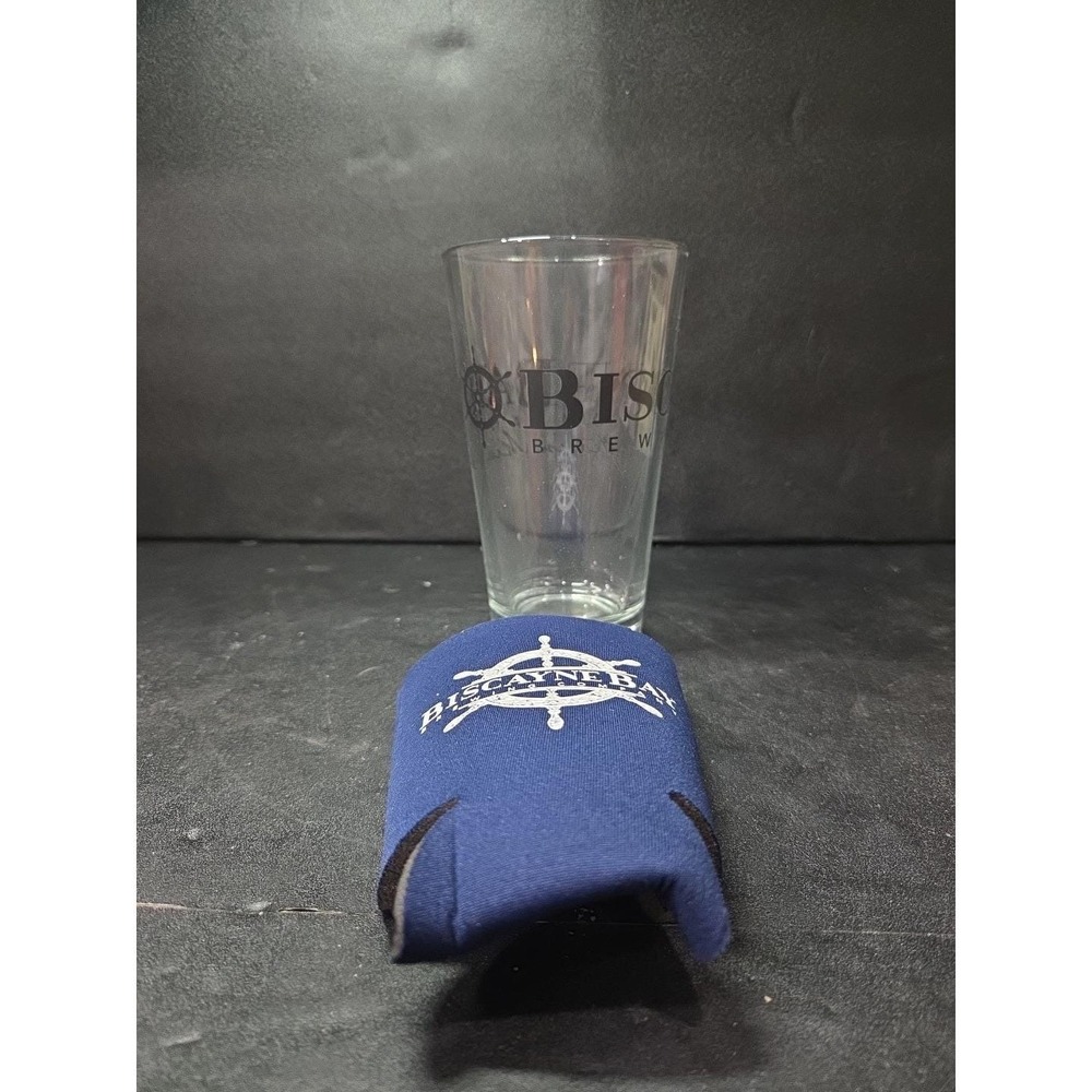 Biscayne Bay Brewing Company Beer Tumbler, Miami Collectible Breweriana, Vintage
